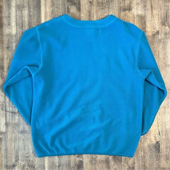 Walt Disney World VTG 1990s Y2K Embroidered Teal Fleece Pullover Sz Unisex Small - Picture 9 of 9